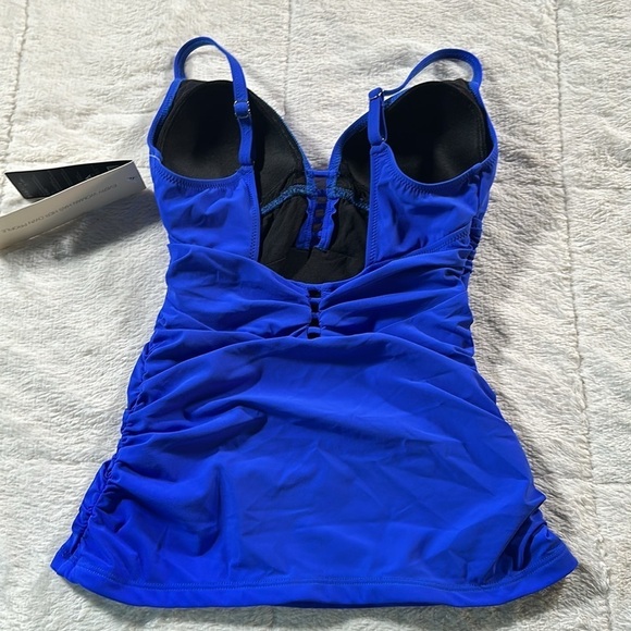 Profile by Gottex Women’s Royal Blue "TUTTI FRUTTI" Tankini Top Size 6 NEW - Picture 4 of 16